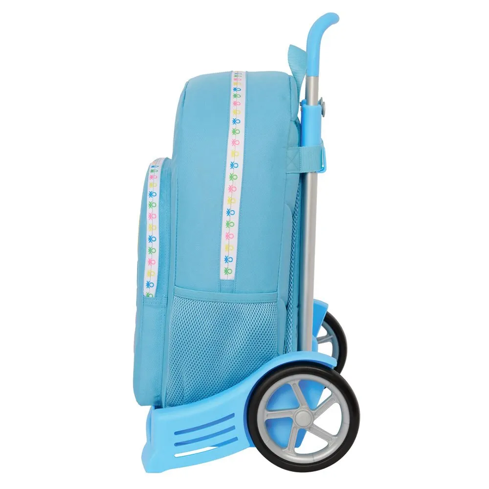 Safta Med Trolley Evolution Benetton Ryggsäck Med Hjul, Spring