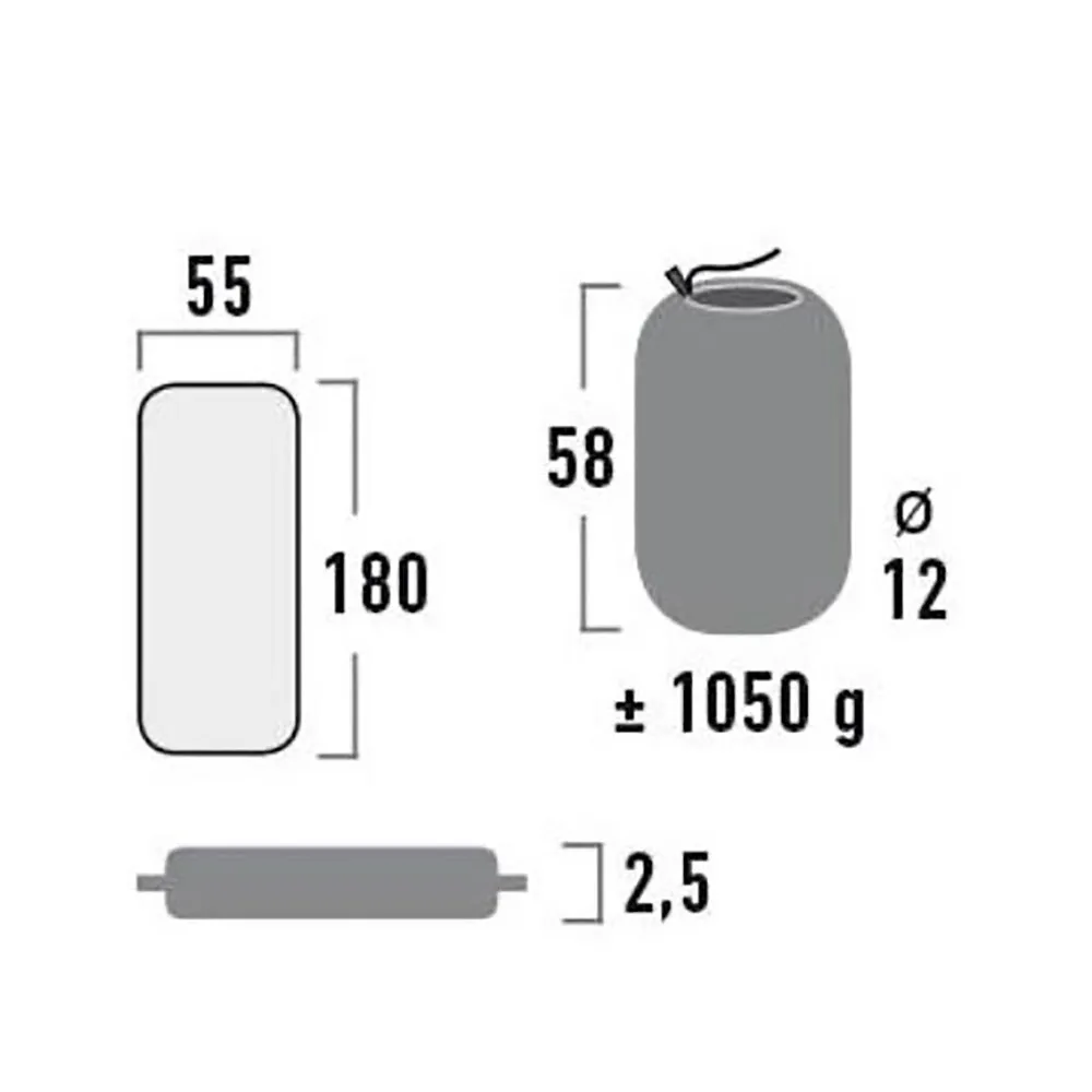 High Peak Uppblåsbar Madrass Indiana, Dark grey