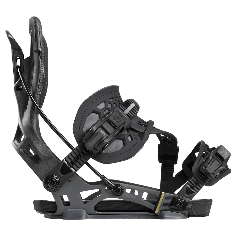 Nidecker Flow Nx2-carbon Hybrid Snowboardbindningar Unisex, Black, M
