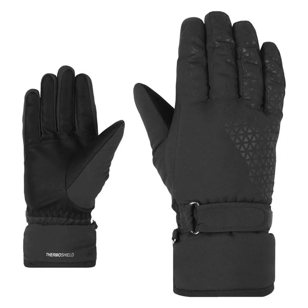 Ziener Kisar As Handskar Kvinna, Black, 7