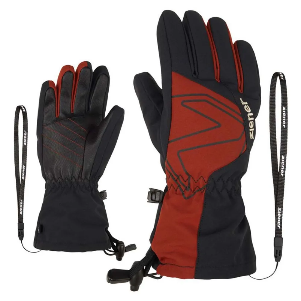 Ziener Laval As Aw Handskar Unisex, Woody brown, 9Y