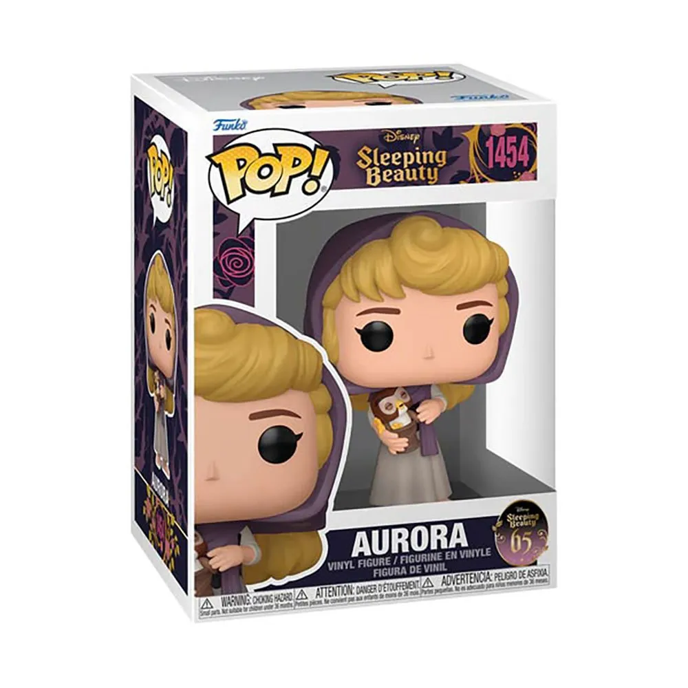 Funko Figura De Aurora Con Búho Del 65.º Aniversario La Bella Durmiente Disney