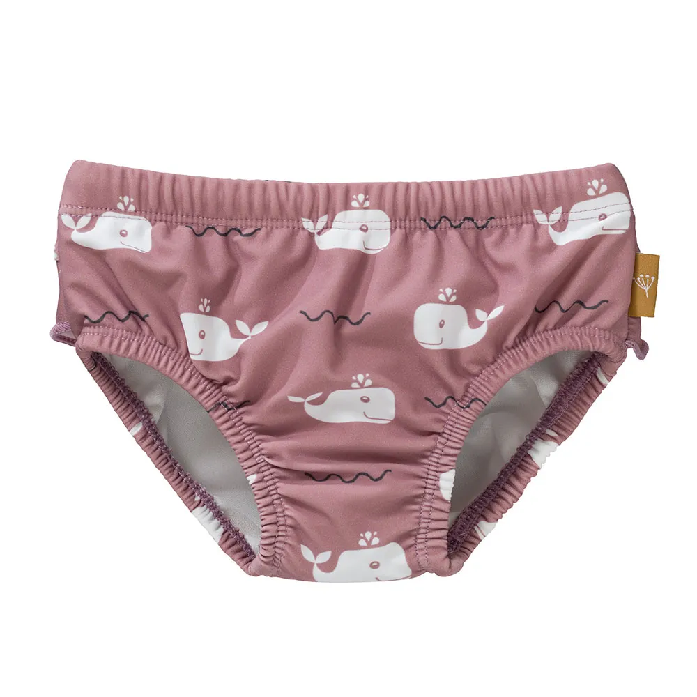 Fresk Baddräkt Med Valsbårdsblöja, Pink, 3-6MON