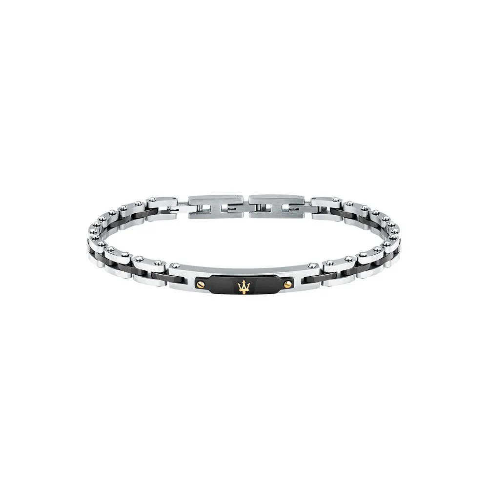 Maserati Bracelet Jm424axu06 Golden / Black One Size Homme