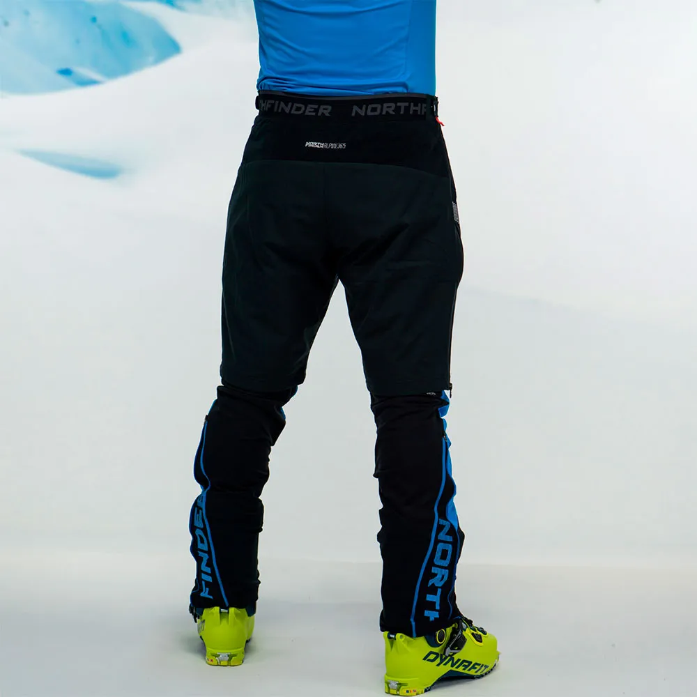 Northfinder Kosiare 1 Shorts Man, Black / orange, 3XL