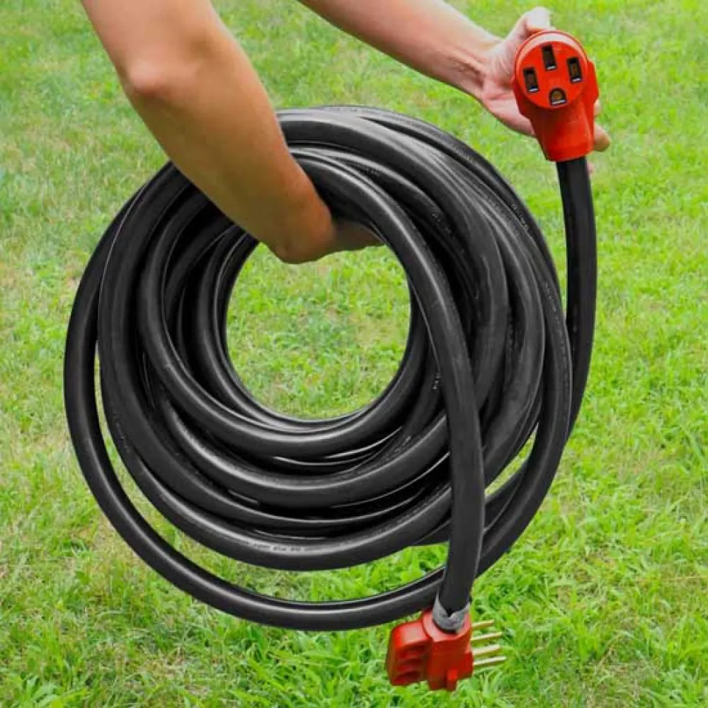 Valterra Mighty Cord Elektrisk Förlängningssladd 15.24 M 50a, Black / red, One Size