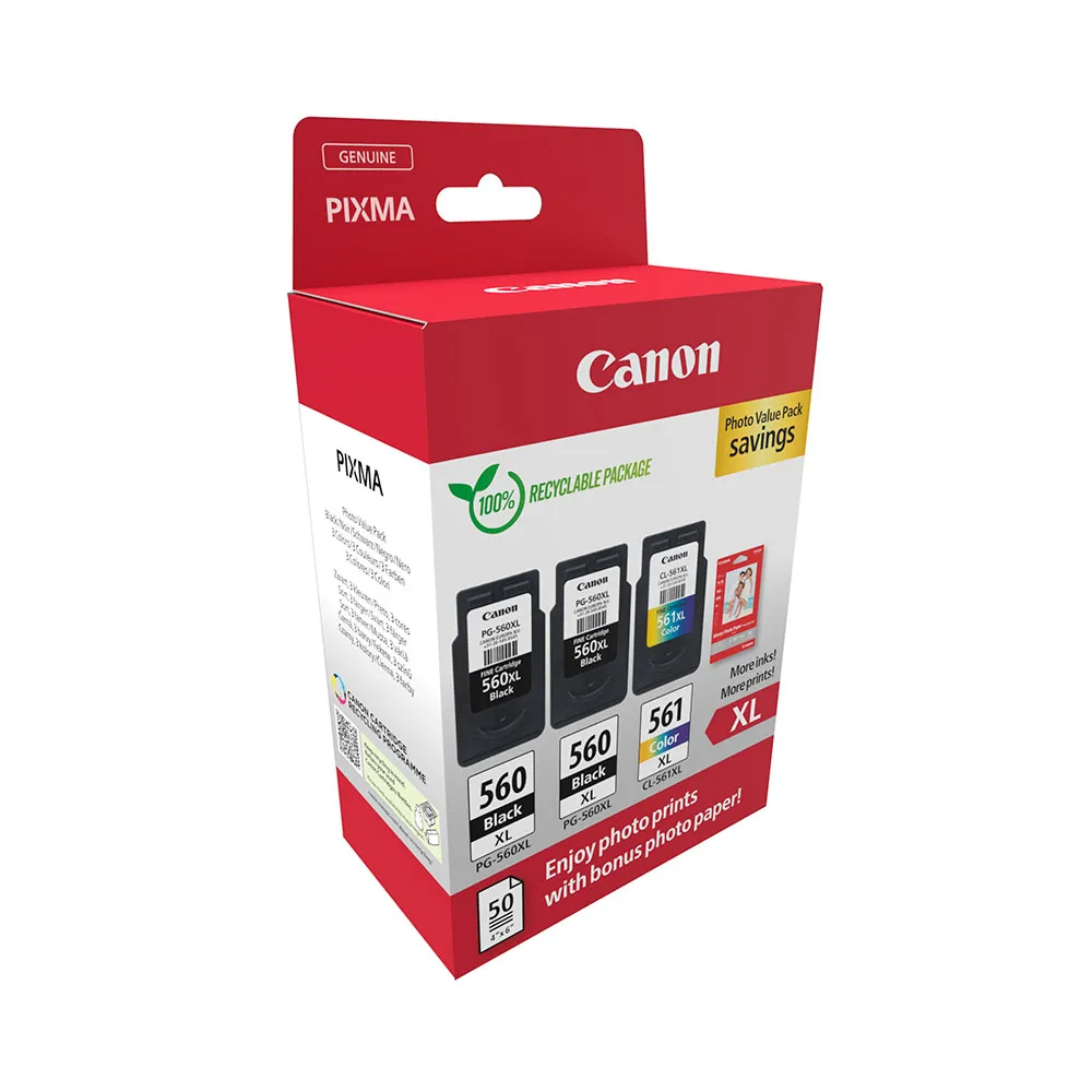 Canon Photo Value Pack – 3 Kartonger, Høy Kvalitet (Can3712c012, 1 Eske) 2