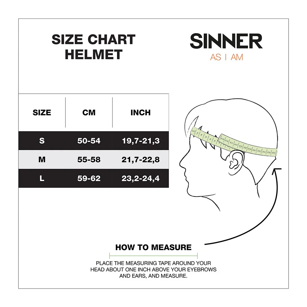 Sinner Typhoon Visor Hjälm Unisex