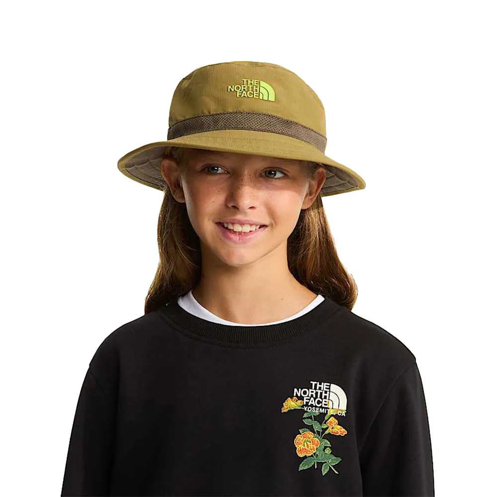 The North Face Class V Rev Bucket Hatt, Cedar logo weather topography