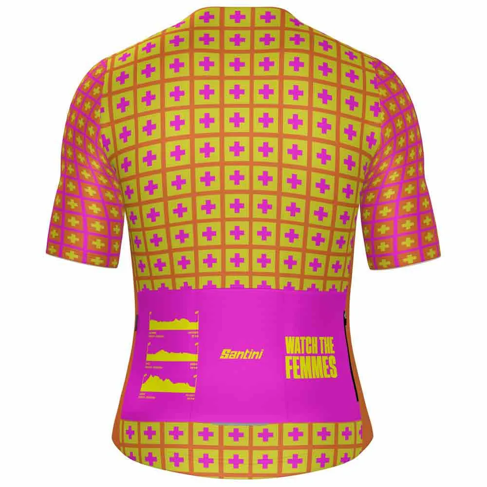 Santini Tdffaz Grand Départ Suisse Korta ärmar Cykeltröja