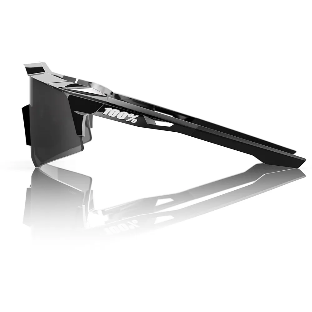 100% Speedcraft Xs Soto 1 Solglasögon, Polished black chrome, HiPER Mercury Mirror Lens/CAT3