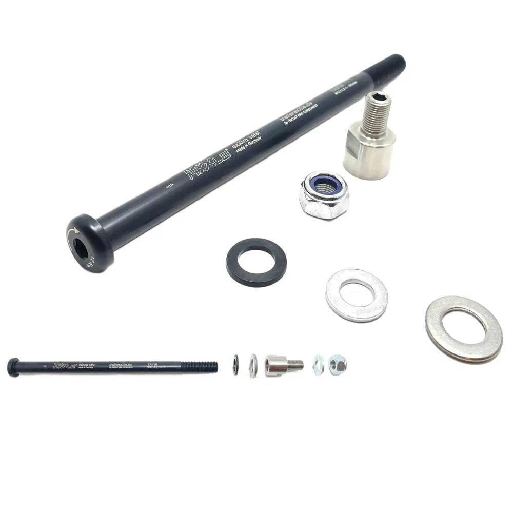 Radoxx M12x1.25 168 Mm Orbea Genomgående Axel, Black / silver, One Size