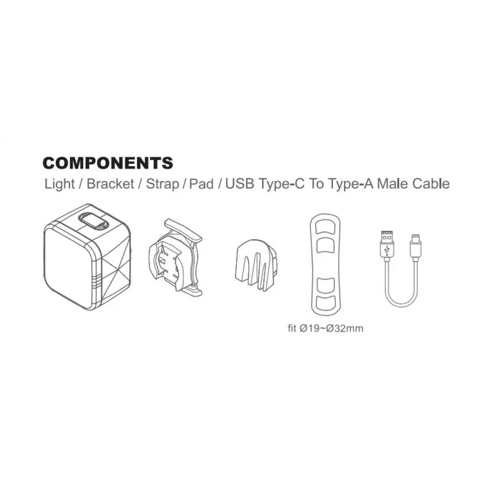 D-light Cg-424r Usb Bakljus, Red, 65lm