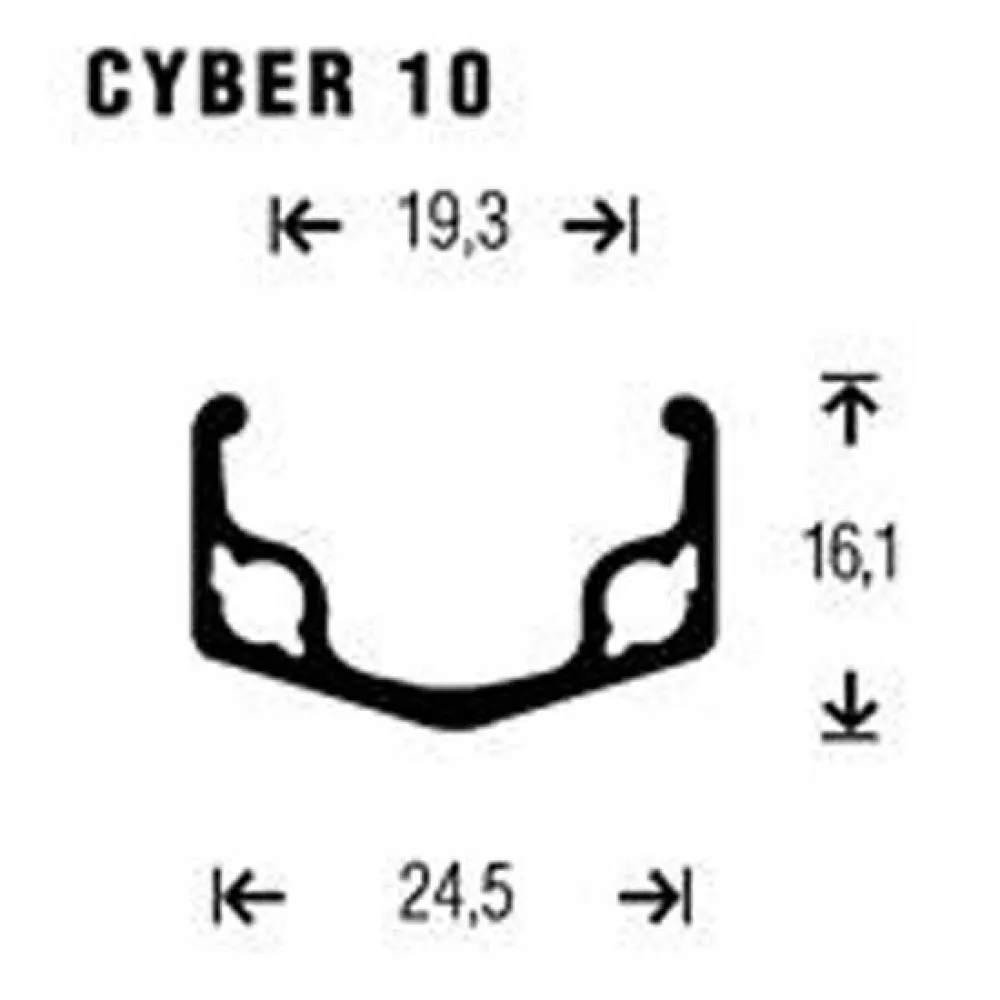 Gurpil Cyber 10 24´´ 6-7s Mtb Bakhjul Refurbished, Silver, 9 x 135mm