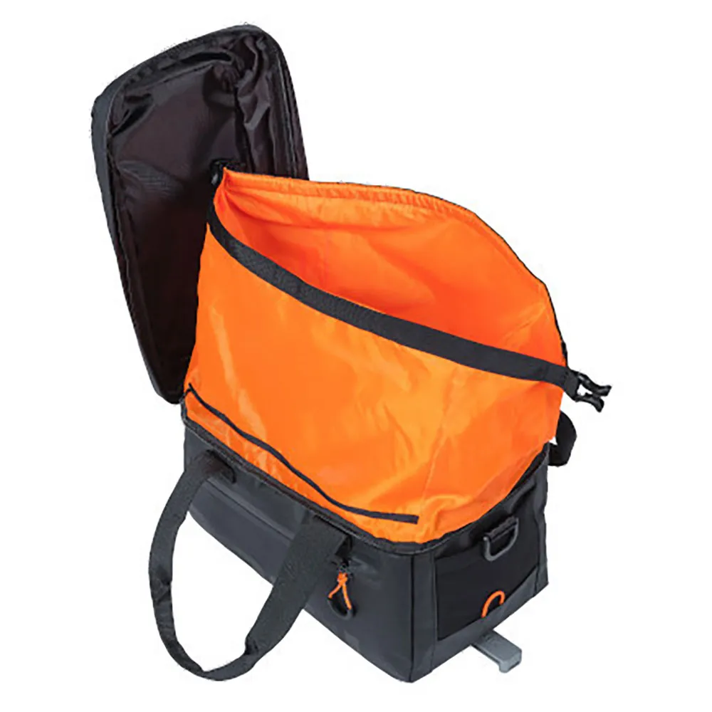 Basil Miles Tarpaulin Mik Sykkelveske 7l Refurbished, Black / orange, One Size
