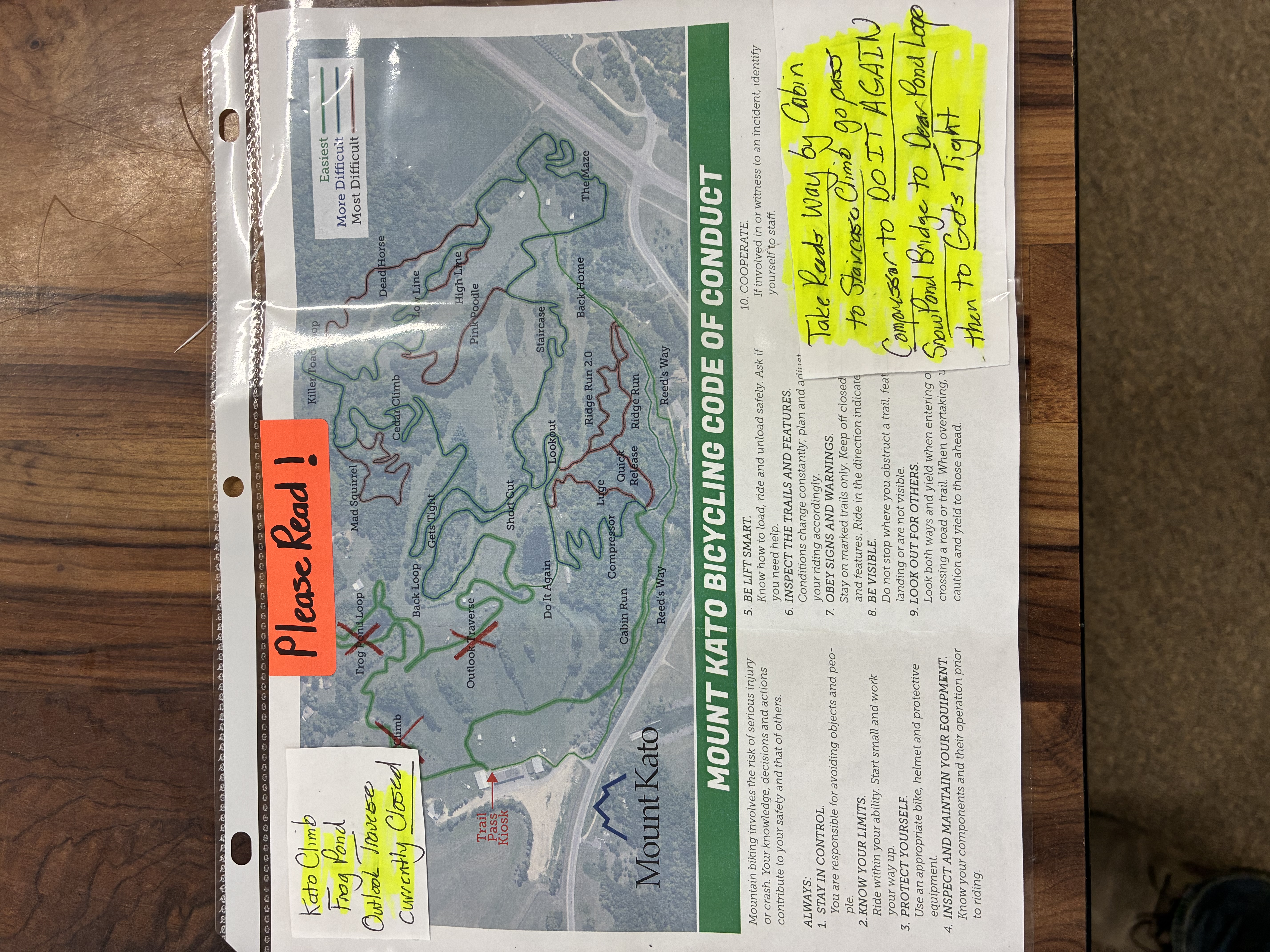 Trail status picture