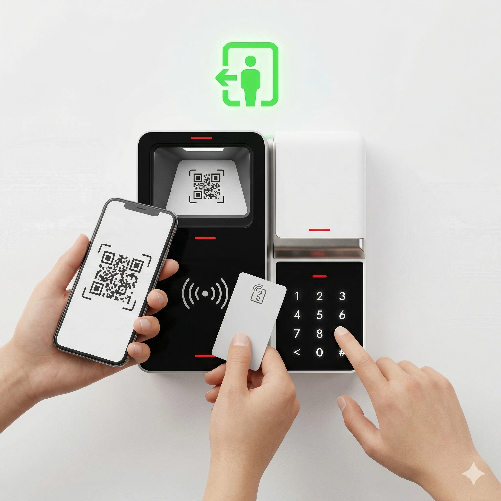 Trainge 智能門禁設備：一台整合 QR Code、RFID、密碼三種開門方式
