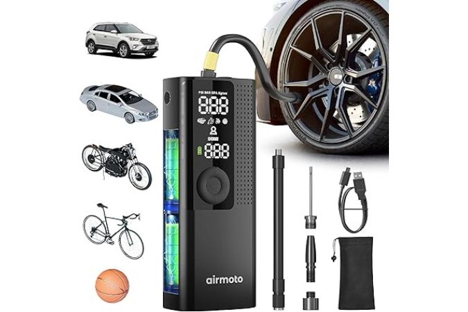 Airmoto Tire Inflator Portable Air Compressor