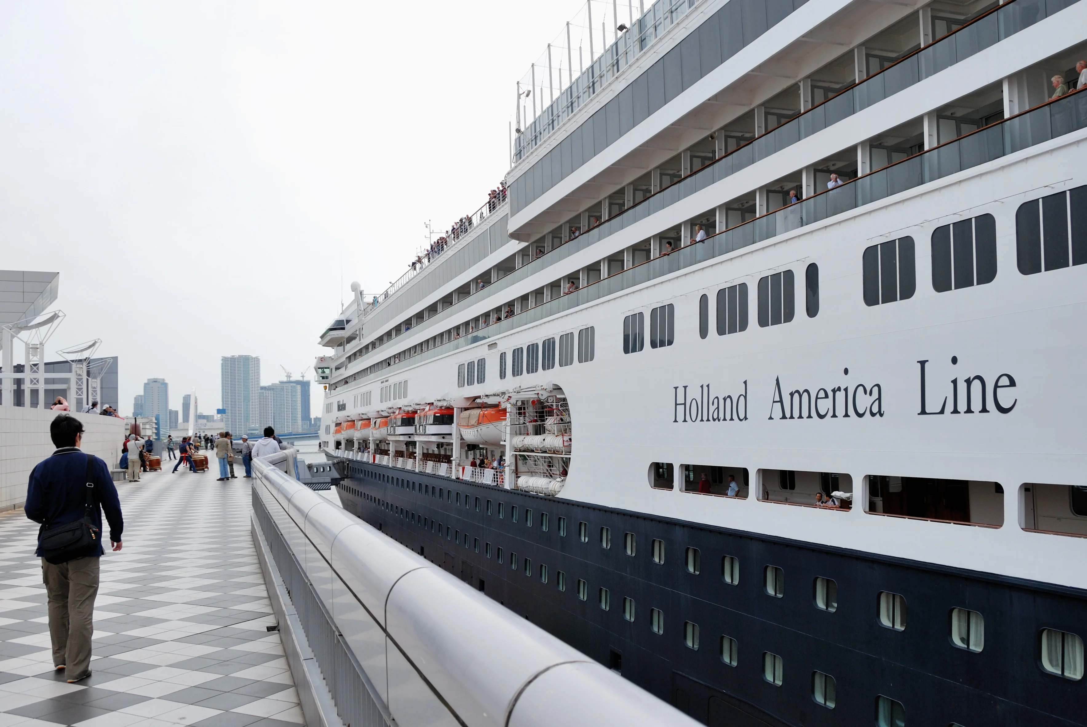 A gigantic Cruise Ship -Holland America Line Cruise