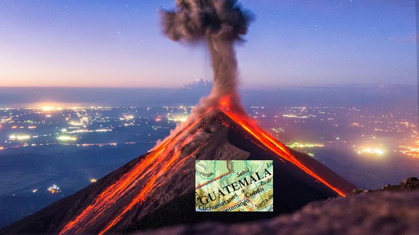 volcano erupting in Guatemala in 2024