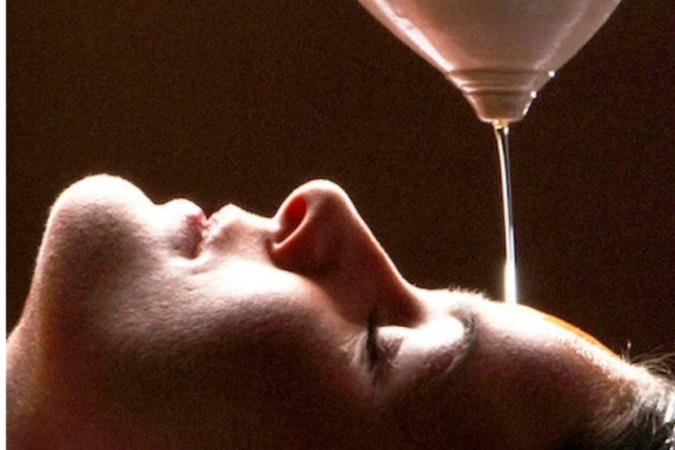 Picture of a very beautiful woman enjoying a spa session