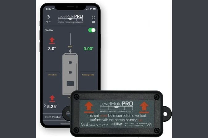 Logic Blue Technology Level Mate PRO Wireless RV Leveling System – Bluetooth Leveler for Travel Trailers & Campers