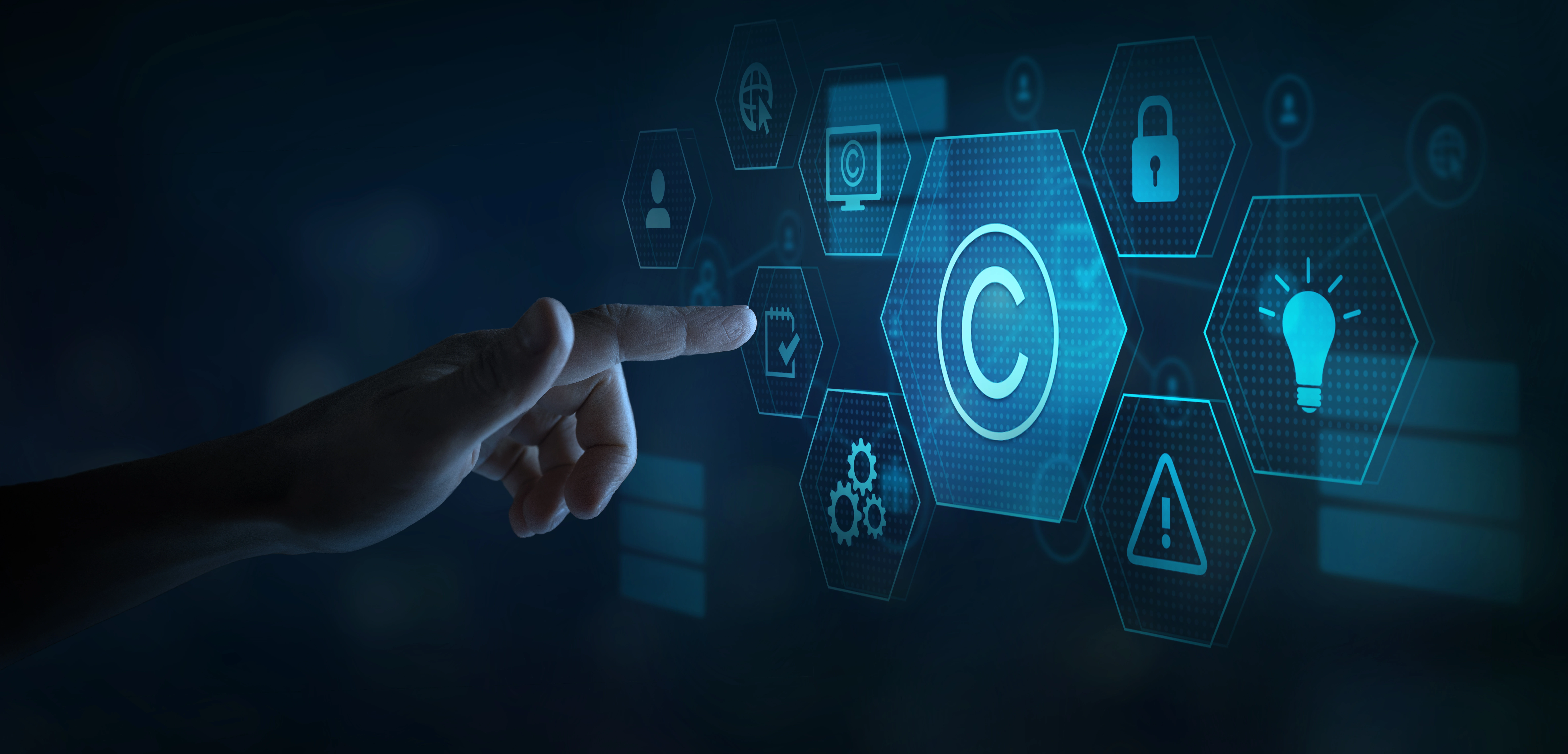 Picture showing an illustration  of copyright law
