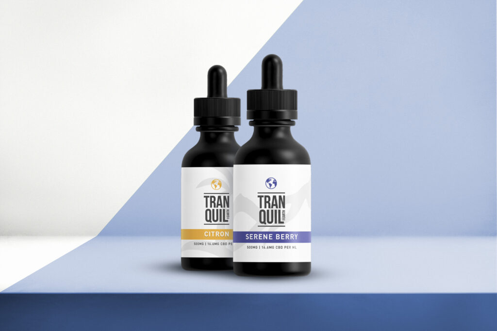 Tranquil Earth CBD tinctures in 2 flavors