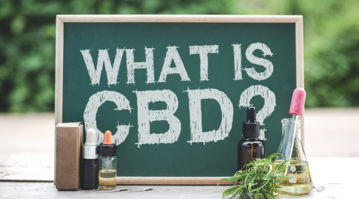 chalkboard that says "What is CBD?"