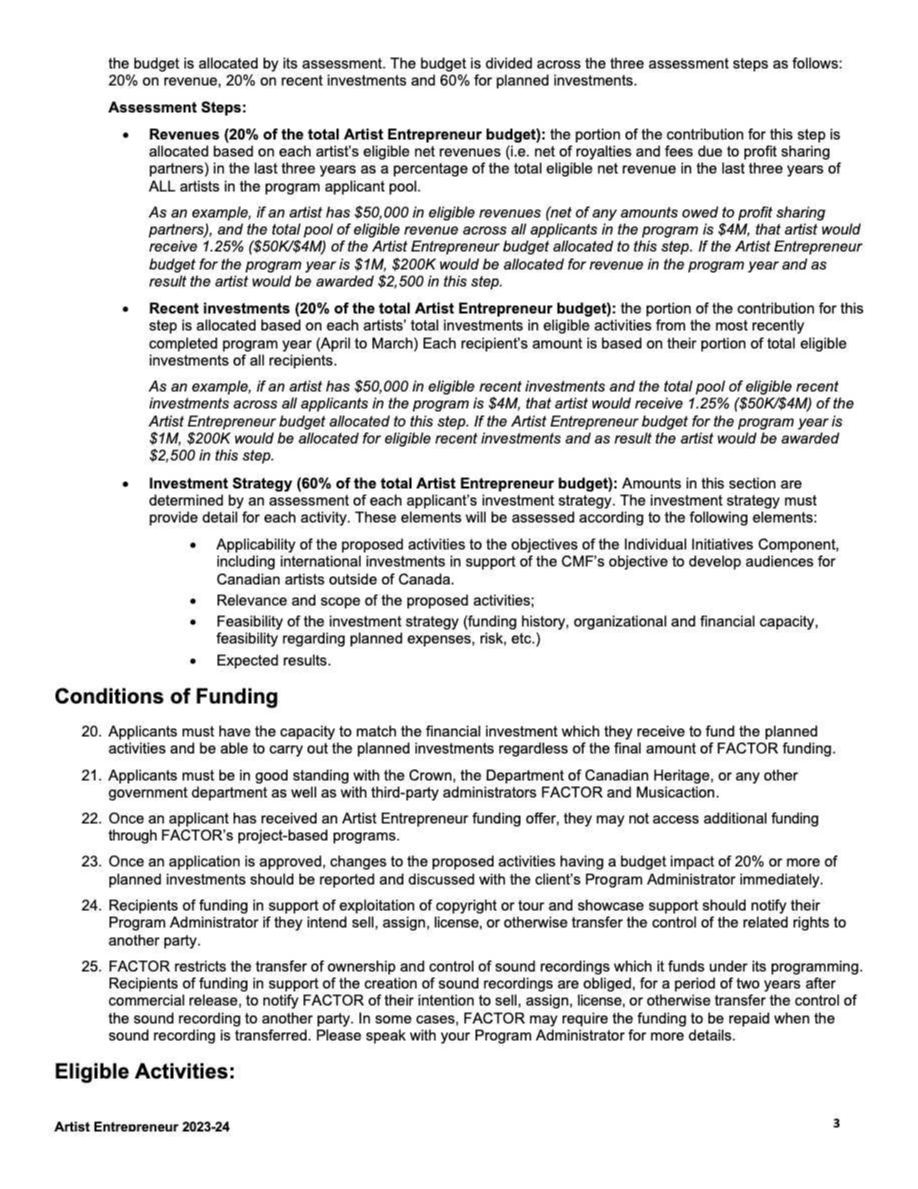 FACTOR Artist Entrepreneur — page 4