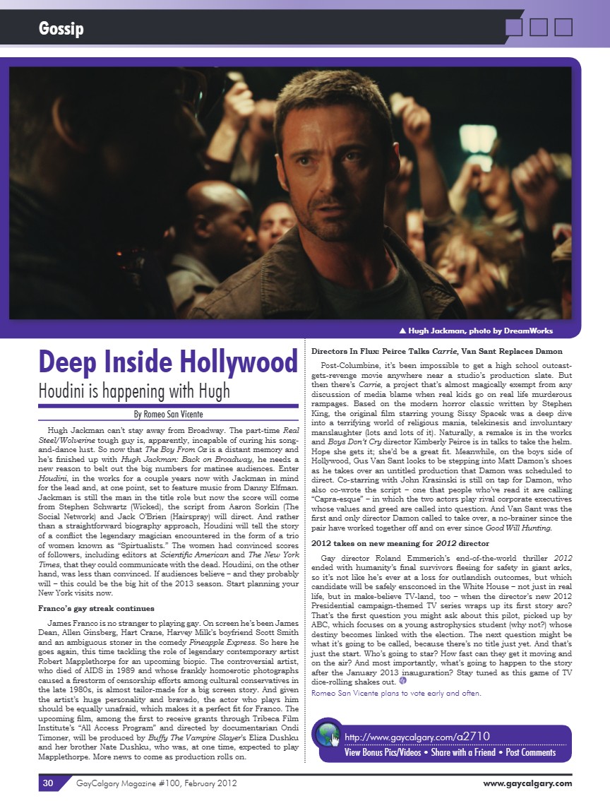 GayCalgary Magazine February 2012 — page 30
