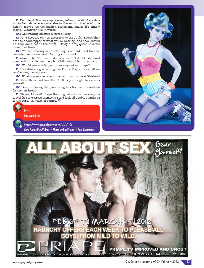 GayCalgary Magazine February 2012 — page 33