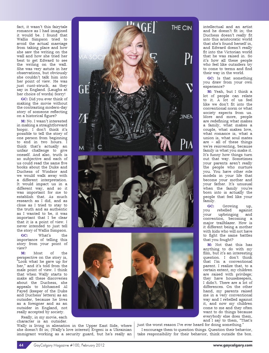 GayCalgary Magazine February 2012 — page 44
