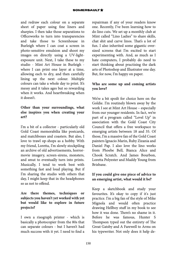 Somersault Magazine Issue 01 — page 150