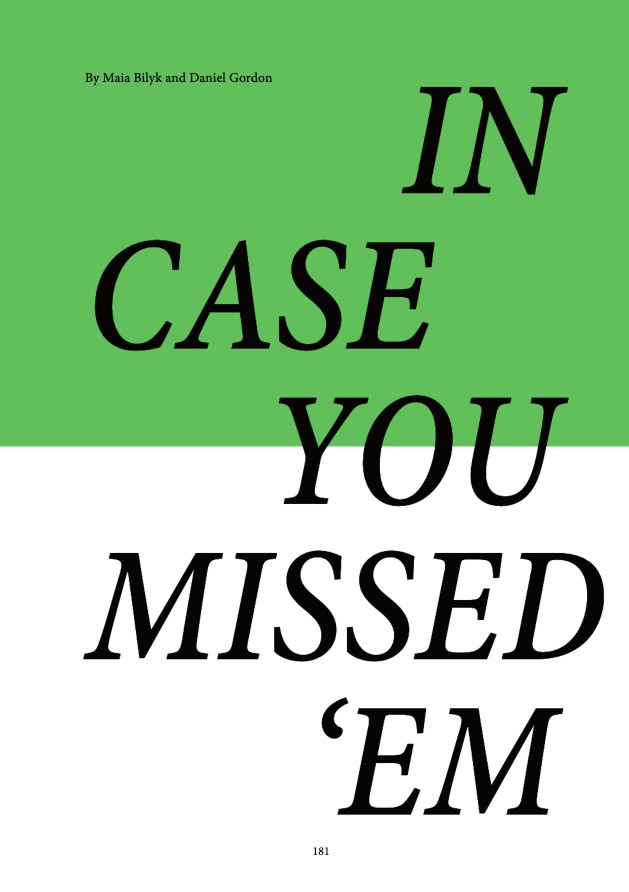 Somersault Magazine Issue 01 — page 181