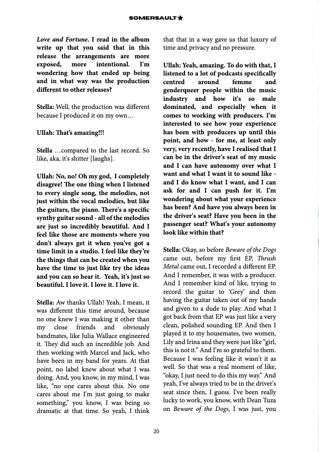 Somersault Magazine Issue 01 — page 20