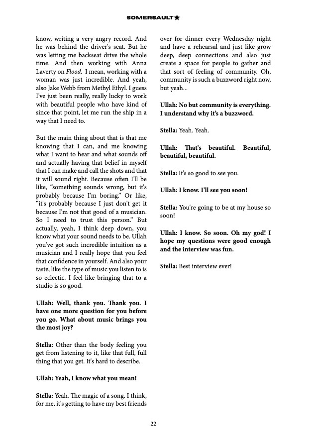Somersault Magazine Issue 01 — page 22