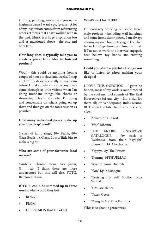 Somersault Magazine Issue 01 — page 212
