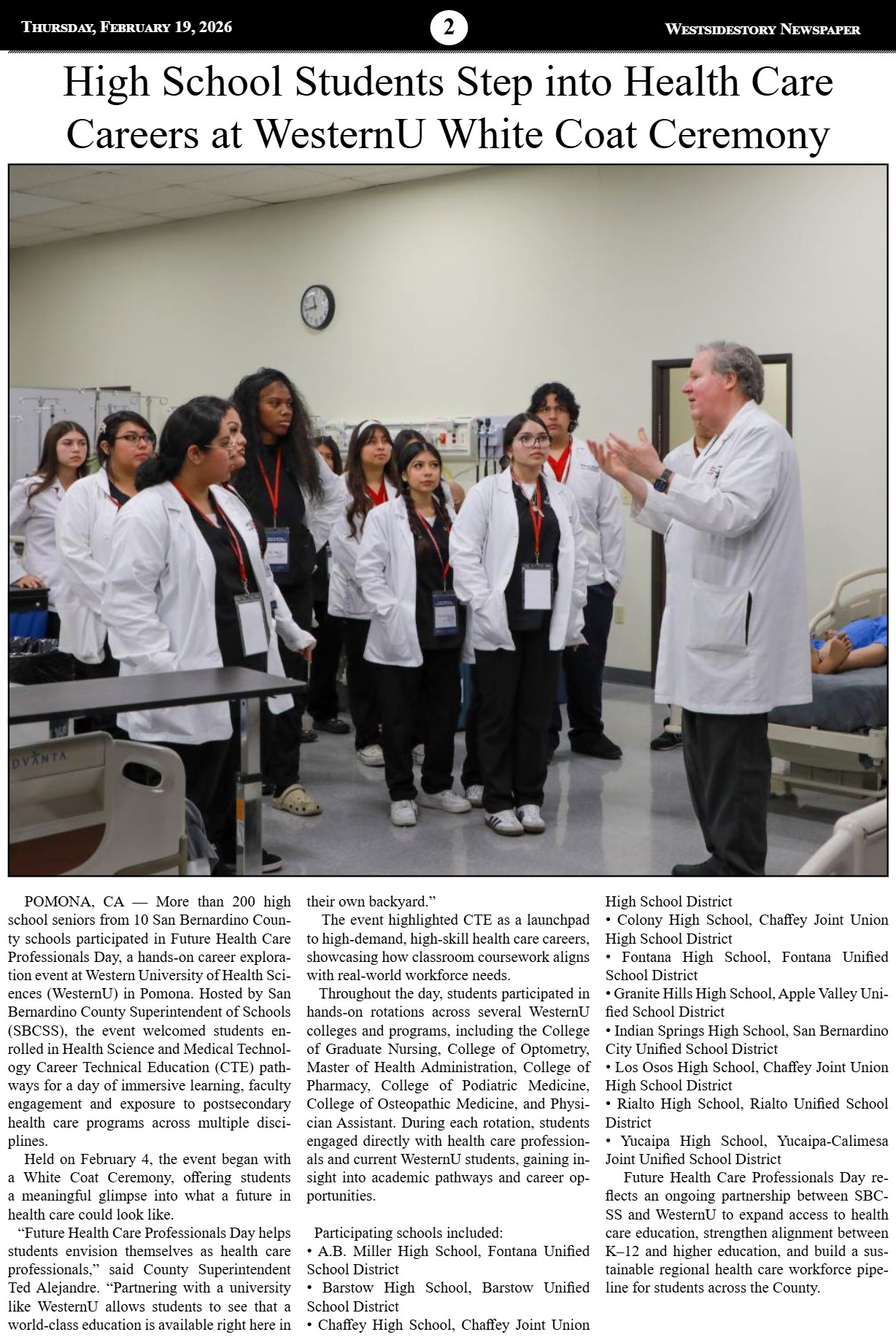 WSSNews | Volume 39 No. 48 — page 2