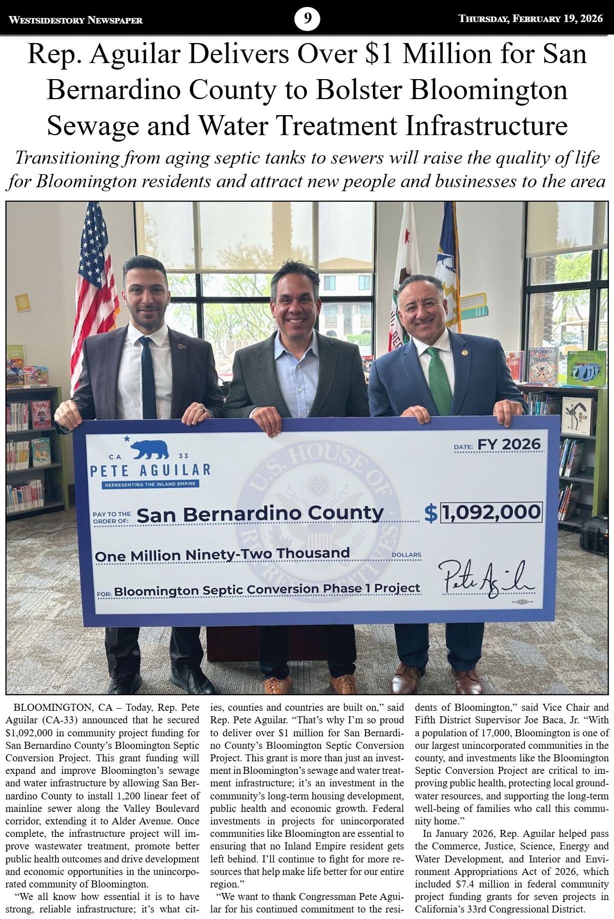 WSSNews | Volume 39 No. 48 — page 9