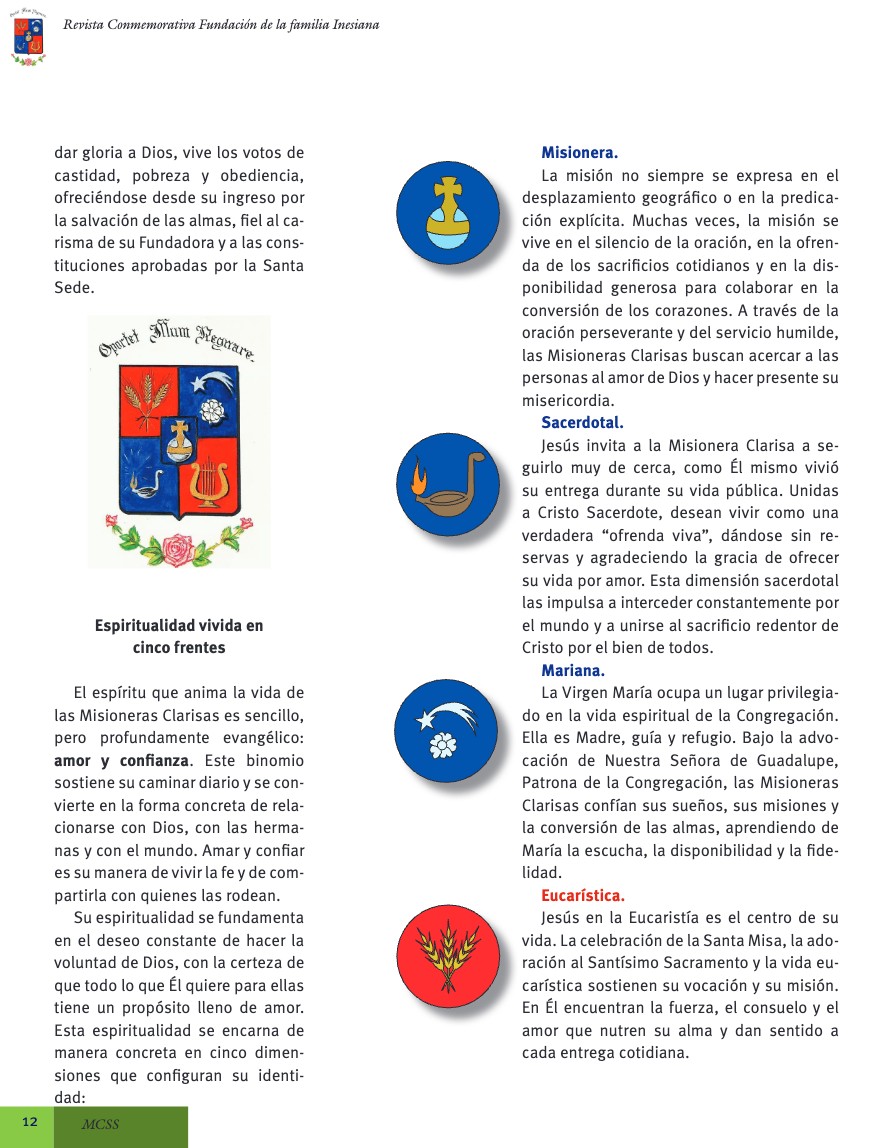 75 Aniversario Misioneras Clarisas — page 12