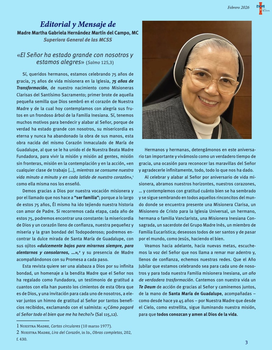 75 Aniversario Misioneras Clarisas — page 3