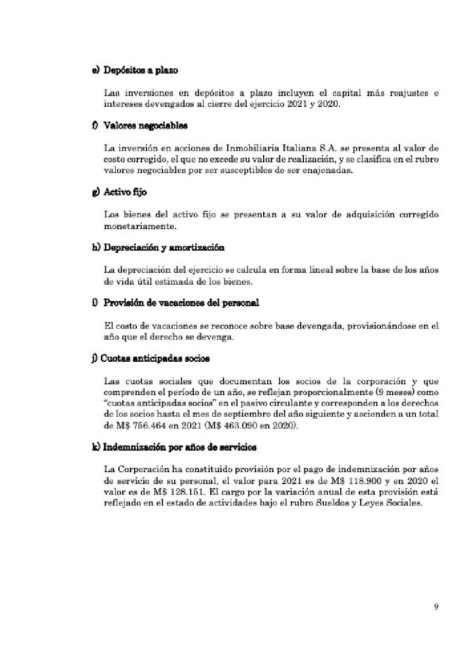 Memoria Anual 2021 CDP Stadio Italiano — page 54