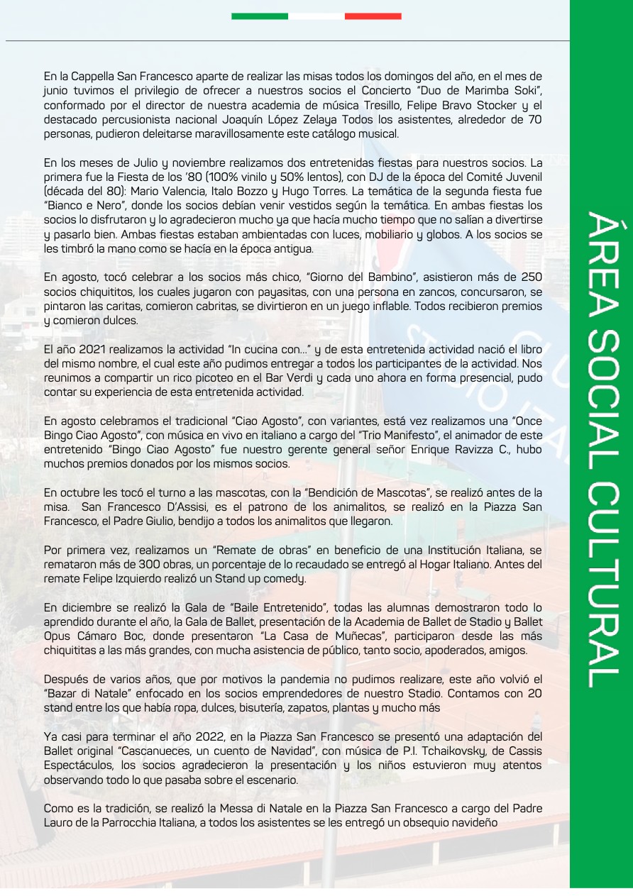 Memoria Anual 2022 — page 20