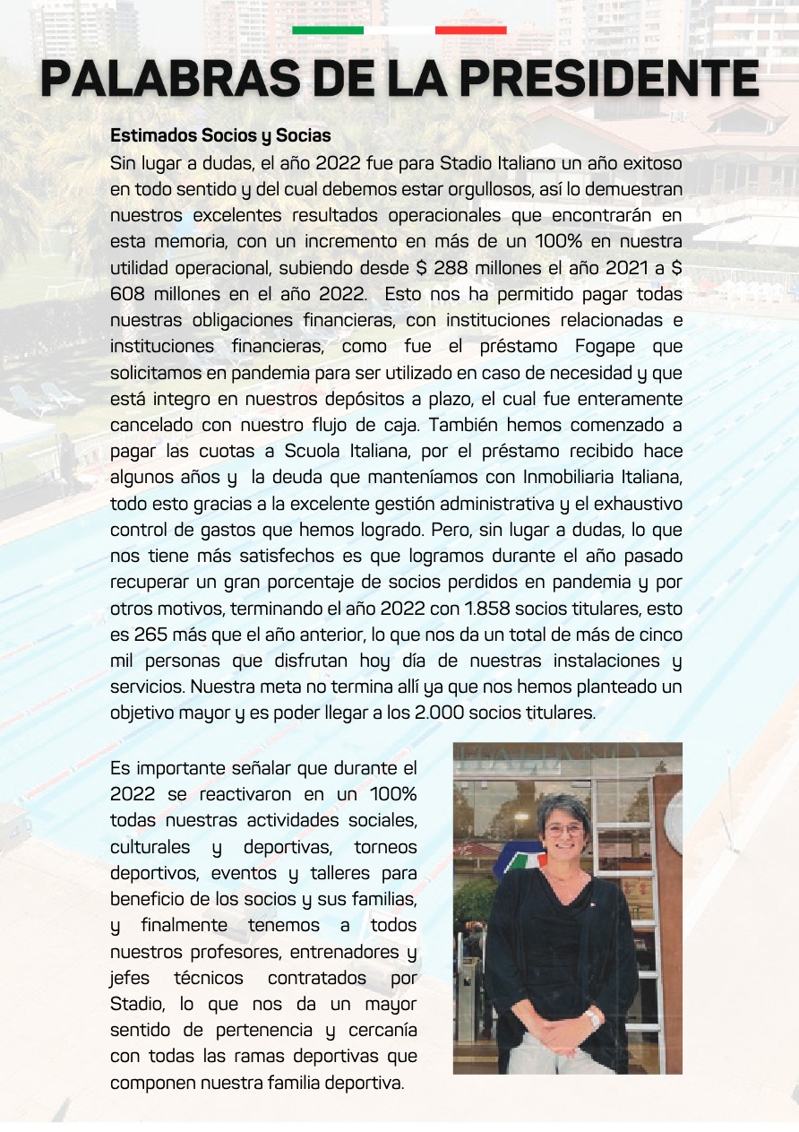 Memoria Anual 2022 — page 4