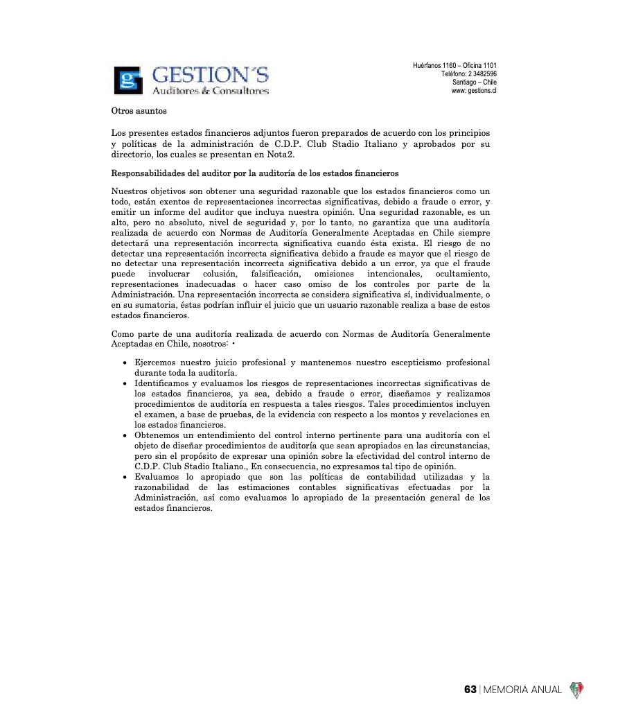 Memoria Anual 2023 — page 63