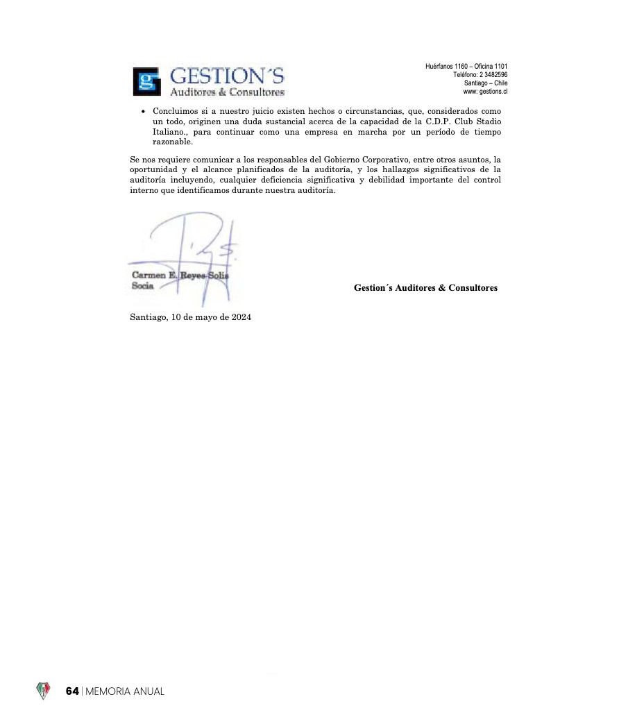 Memoria Anual 2023 — page 64
