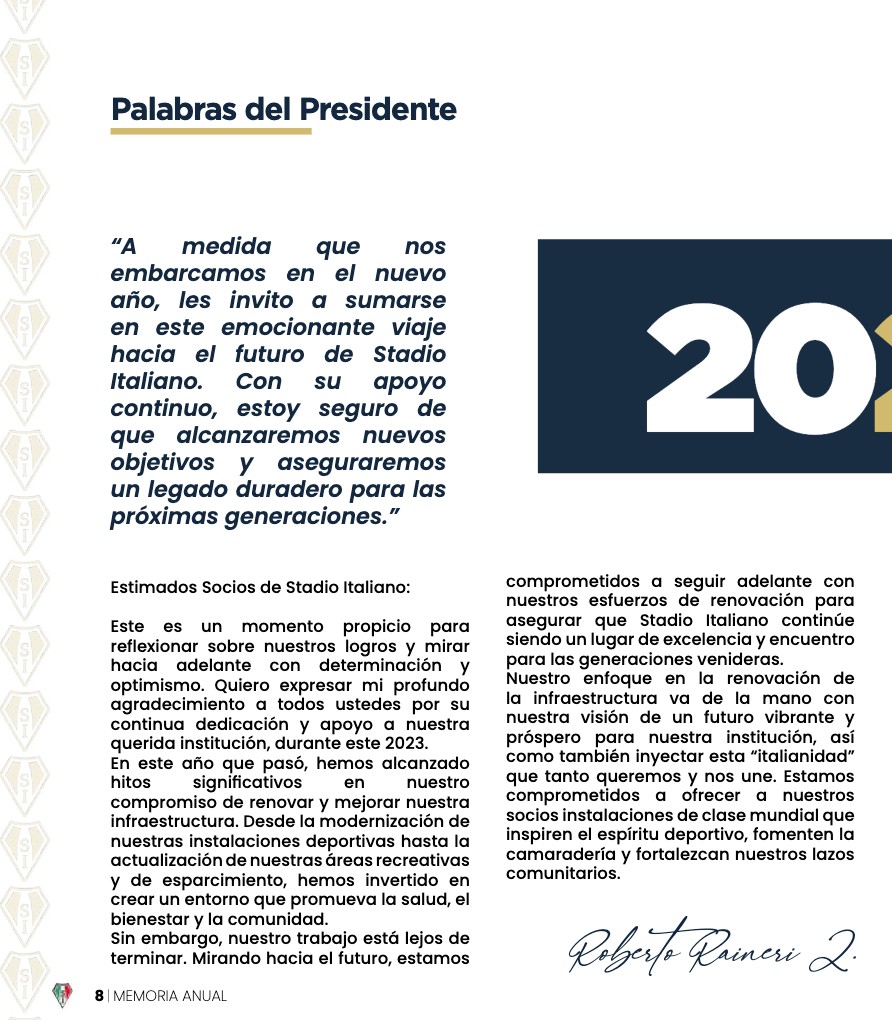 Memoria Anual 2023 — page 8