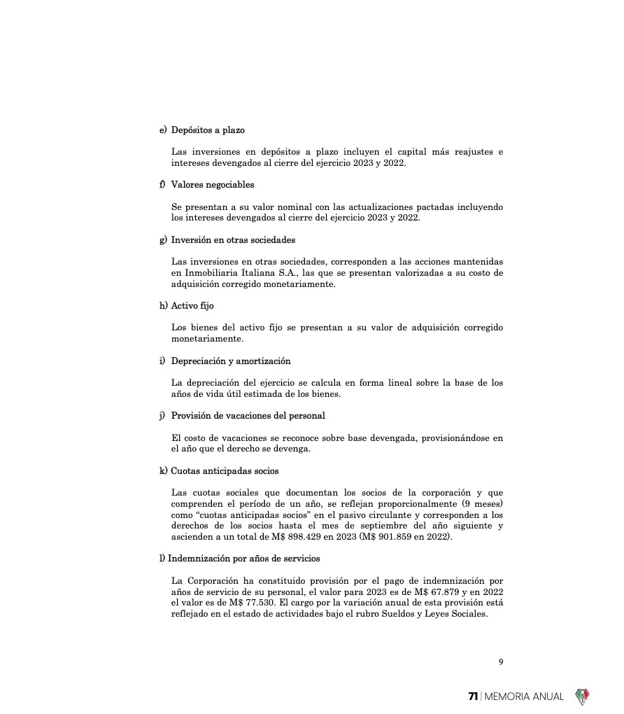 Memoria Anual 2023 — page 71