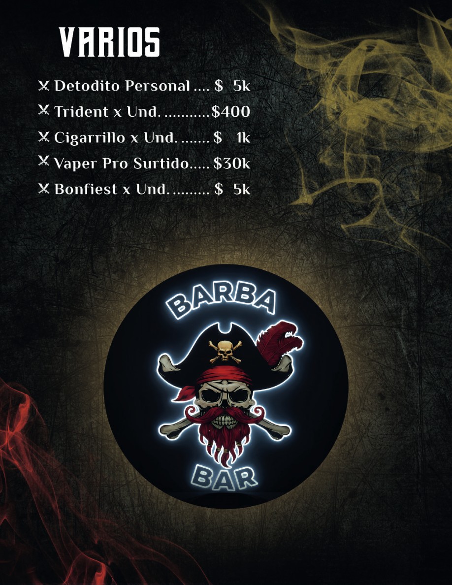 carta Barba Bar — page 14